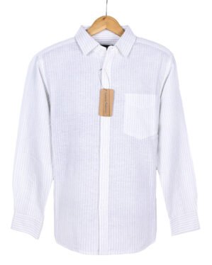55% Linen 45% Cotton fabric In casual fit shirt with very soft finish best for your skin. Available in Long Sleeves & Shorts Sleeves